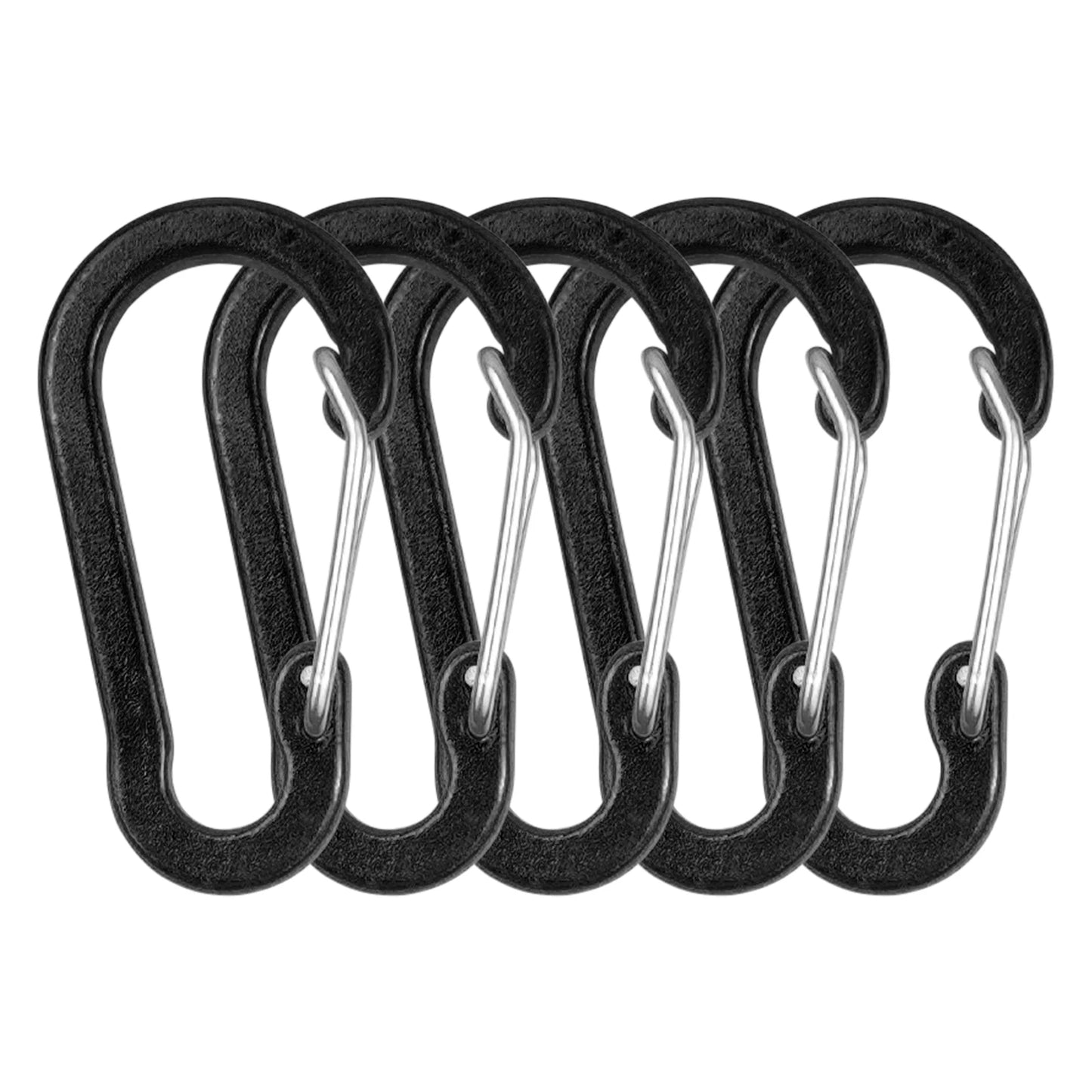 5/10 Stk. Mini Aluminiumlegierung Karabiner Clips Schlüsselanhänger D-Ringe für Outdoor Camping Wandern Angeln Rucksack