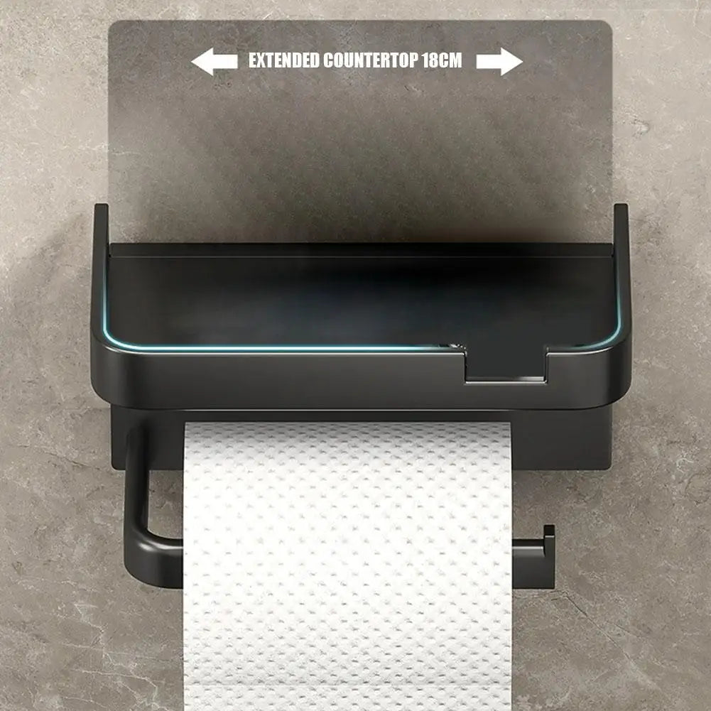Rostfreier, dickwandiger Wandhalter für Toilettenpapier – Praktischer und langlebiger Kunststoff-Rack für Badezimmer und Küchennutzung