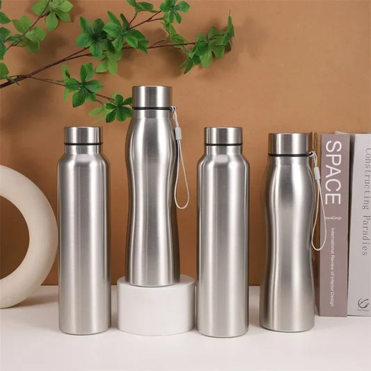 Hochwertige 1000ml Edelstahl Wasserflasche – Einlagige, strapazierfähige Trinkflasche für Gym, Sport & Outdoor