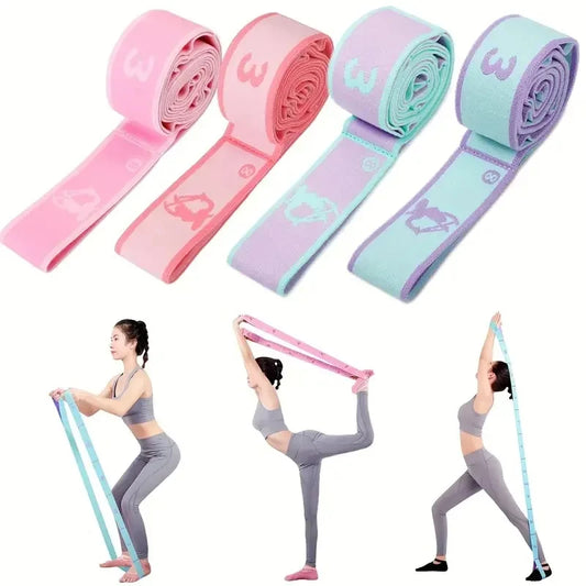 Yoga Stretching Band – Unterstützendes Dehnungsband für Pilates, Tanz, Latin-Training & Fitness, Elastisches Widerstandsband