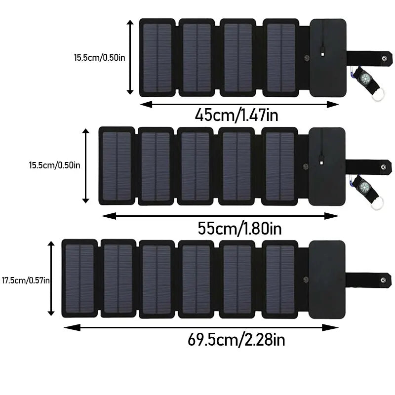 Outdoor Multifunktionales, tragbares Solarladepanel, faltbar