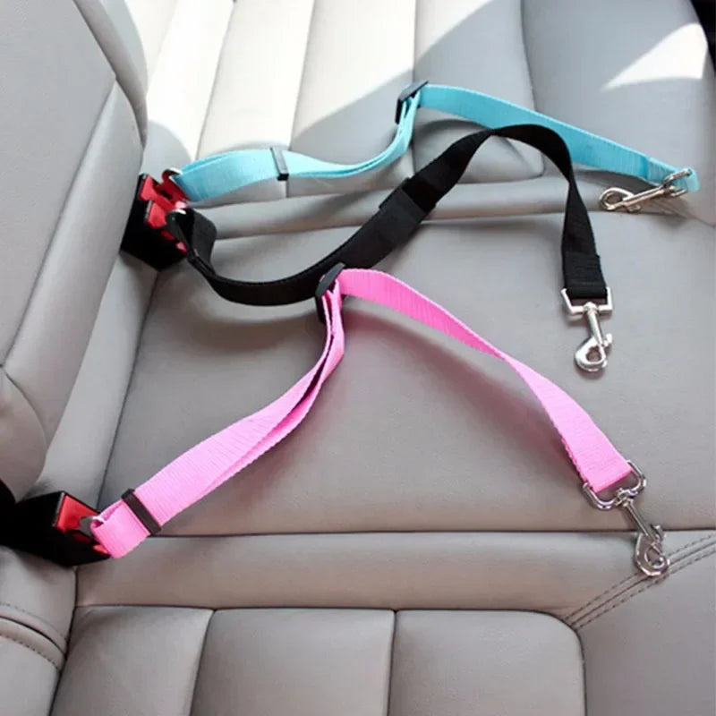 Pet Auto Seat Belt für Hunde & Katzen – Verstellbare Sicherheitsleine mit Clip, Komfortable Sicherung für Dein Haustier