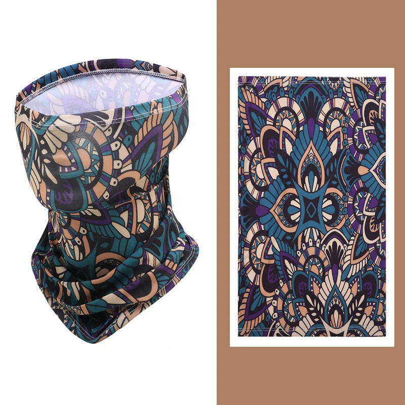 2er-Set Sonnenschutz Ice Silk Arm Sleeves & UV-Schutzmaske – Atmungsaktive, kühlende Ärmel und Bandana-Maske für maximalen Schutz beim Radfahren, Laufen und Outdoor-Aktivitäten im Sommer