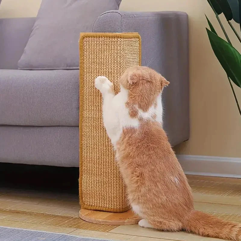 Natürliche Sisal-Kratzmatte für Katzen – Robuste Bodenmatte schützt Möbel & Teppiche vor Kratzspuren
