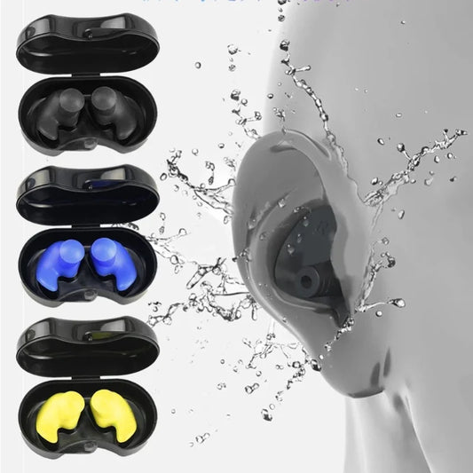 2PCS Ohrstöpsel aus Silikon – Perfekt für Schwimmen, Tauchen, Surfen, Duschen und andere Wasseraktivitäten
