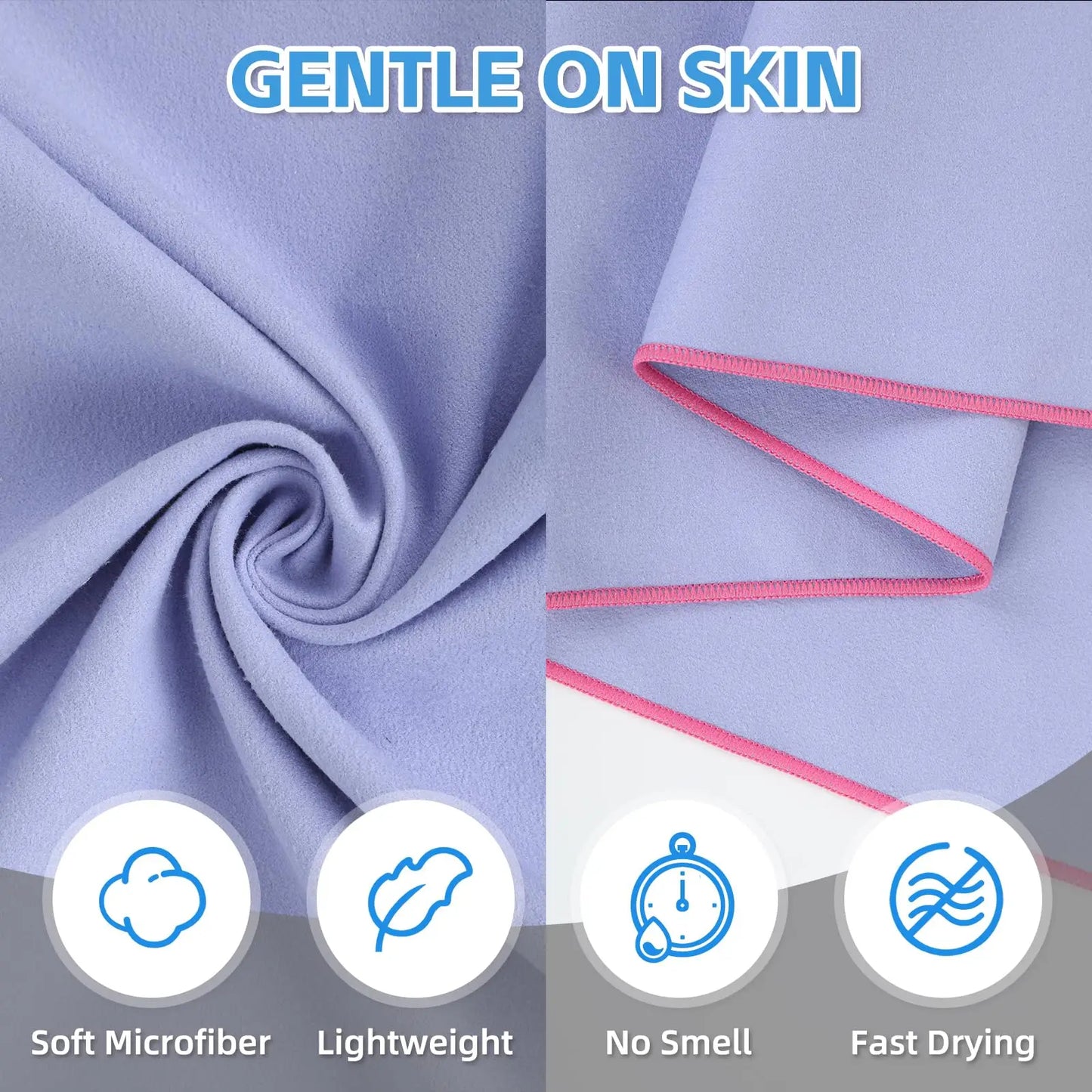 Sport Mikrofaser Handtuch – Ultralight & schnell trocknend, ideal für Pool, Gym, Yoga und Strand