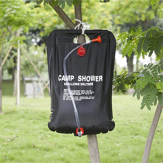 Kompakte 20L Solar-Dusch-Tasche – Faltbare Outdoor-Wassertasche für Camping, Sonnenheizung für warmes Wasser, Ideal für Duschen und Poolnutzung
