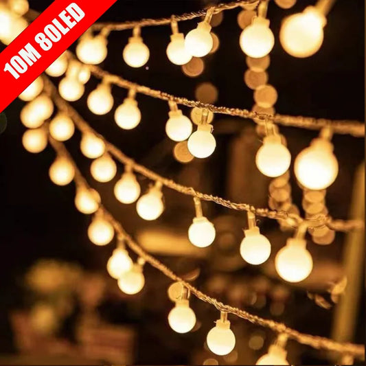 10 m LED-Globus-Lichterkette – USB/Batterie, Mini Fairy Lights, Für Innen- & Außenbereich wie Garten, Zelt & Party