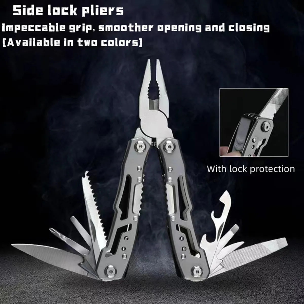 Outdoor Multitool Edelstahl EDC Faltwerkzeug Überlebensmesser Zange