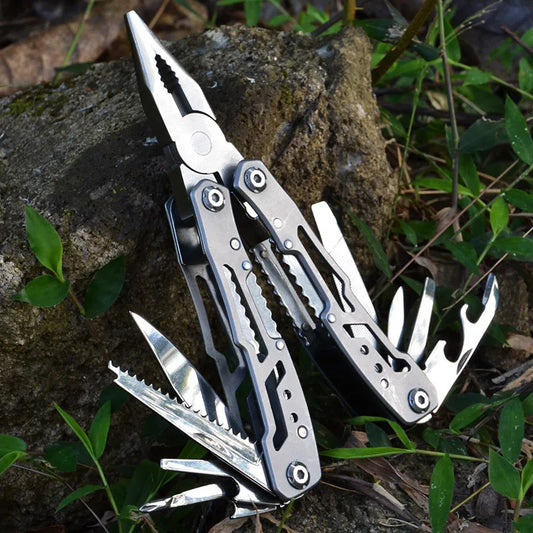 Multifunktions-Werkzeug: Klappzange mit Taschenmesser für Outdoor Camping