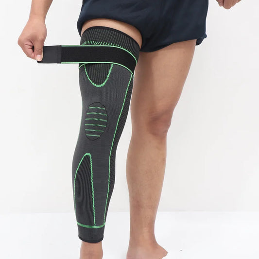 1 Stück Kompressions-Kniebandage – Verlängerte Streifen Sport-Sleeve für Arthritis und Gelenkenschmerzen, Elastischer Knie-Schutz
