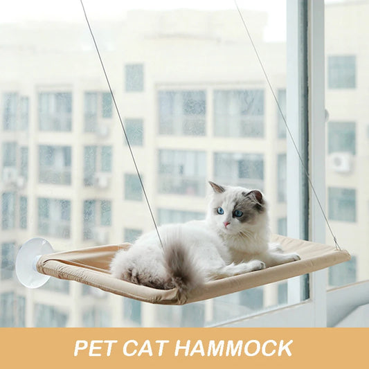 Luftige Katzenhängematte – Hängendes Katzenbett für Ihre geliebte Katze, ideal als Kletterrahmen und sonniger Fensterplatz, tragfähig bis 20 kg, perfektes Zubehör für Haustiere
