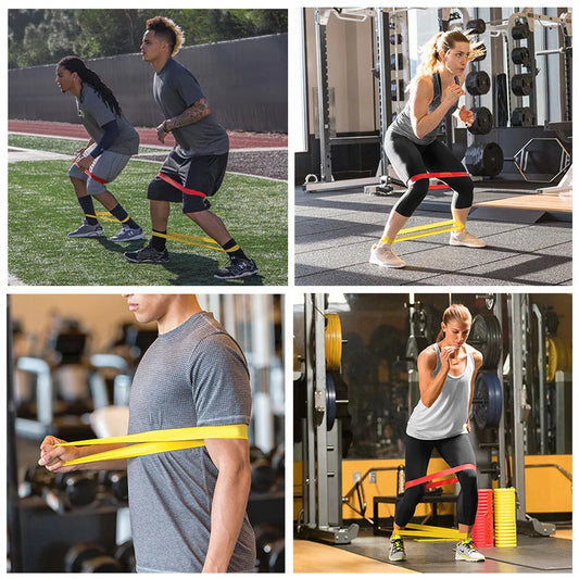 5er-Set Yoga-Widerstandsbänder – Elastische Fitnessbänder für Muskelaufbau, Pilates, und Krafttraining | Widerstandsbänder Expander Fitness Equipment