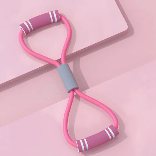 Tragbares 8-förmiges Sport-Widerstandsband – Perfekt für Heimtraining, Fitness und Yogakurse, leicht und einfach zu nutzen