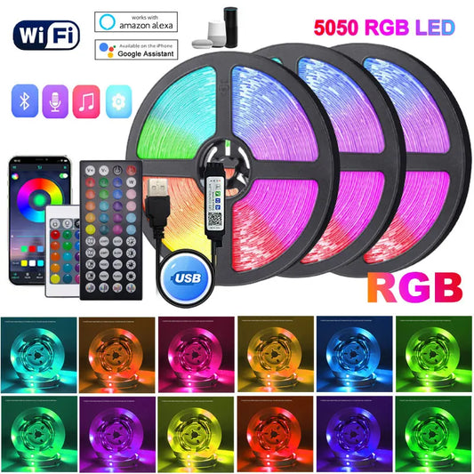 LED Strip 5V „Ice Tape“ – 5050 RGB, WiFi/Bluetooth, 5–10 m