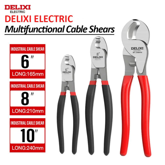 DELIXI ELECTRIC Cable Scissors Wire Stripper Cable Scissors, Awg Wire Cutters, Precision Copper Tube Scissors For Electricians