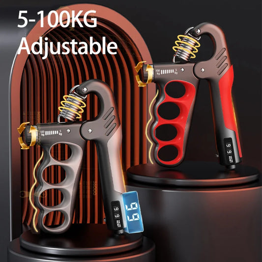 Verstellbarer Handmuskeltrainer 5-100 kg – Handstärker für Muskelaufbau, Griffkraft und Handgelenk-Rehabilitation