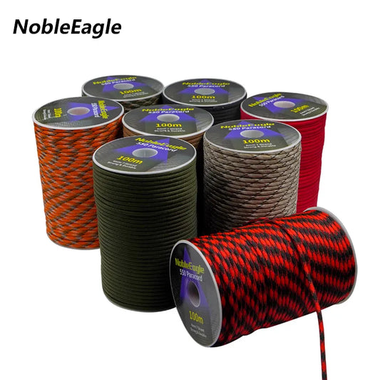 Militär 550 Paracord Seil 100M 50M 7 Strang 4mm Fallschirmschnur für Outdoor Camping Survival Ausrüstung DIY Armband Zeltleine