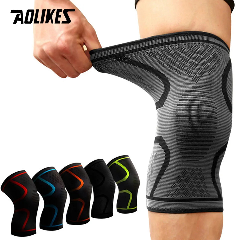 AOLIKES Sport-Kniebandage – Atmungsaktive & elastische Unterstützung für Fitness, Running & Basketbal