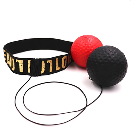 Fitness und Stressabbau mit dem Box Reflex Speed Punch Ball Set - Reaktionskraft- und Hand-Auge-Koordinationstraining für Boxfans, Boxtrainer und Boxball für zu Hause