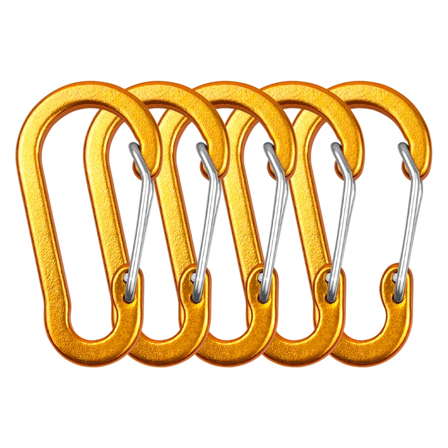 5/10 Stk. Mini Aluminiumlegierung Karabiner Clips Schlüsselanhänger D-Ringe für Outdoor Camping Wandern Angeln Rucksack