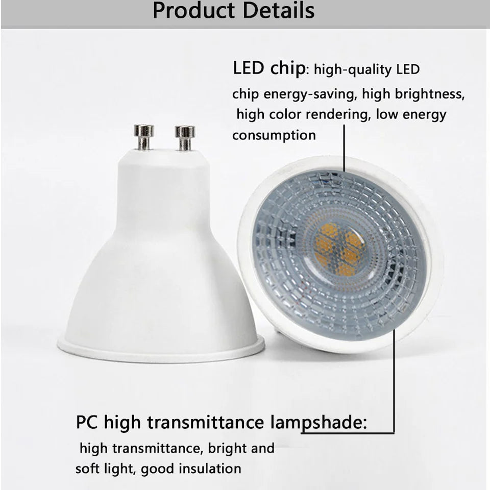 GU10 LED-Strahler – 1–10er Pack, Verschiedene Lichtstärken, Hohe Energieeffizienz & schnelle Installation