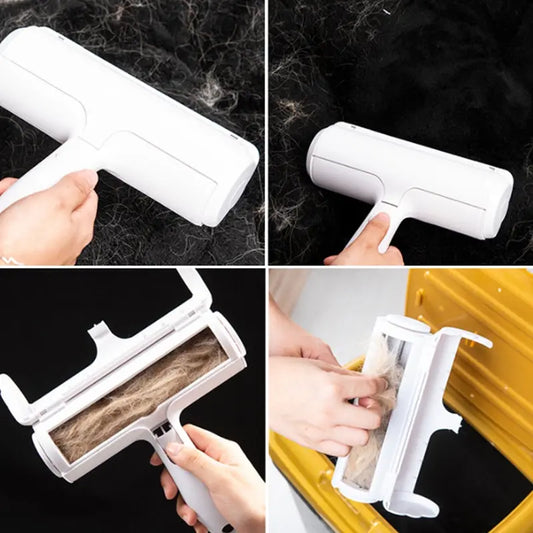 Haustier-Haarentferner mit Einhand-Bedienung – Selbstreinigender Lint-Roller für Hunde und Katzen, Effektiver Haarentferner für Möbel, Kleidung und Teppiche, Einfache Anwendung und Reinigung