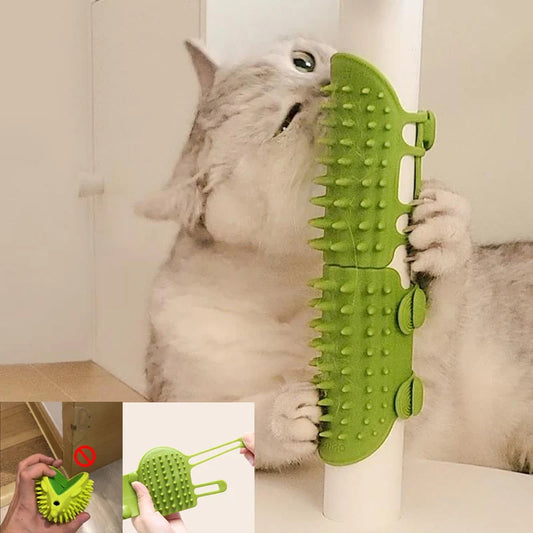 Katzen-Selbstreinigungs-Kamm – Wandmontierter Katzenhaarbürste zur Fellpflege und Massage, ideal für Kratzen, Kämmen und Entspannung Ihrer Katze