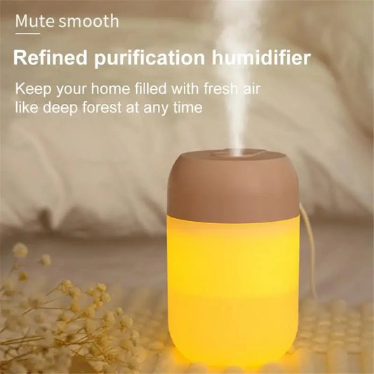 Tragbarer Mini-Ultraschall-Luftbefeuchter und Aromaöl-Diffusor - USB-Nebelhersteller für Aromatherapie im Haus, Auto und Büro