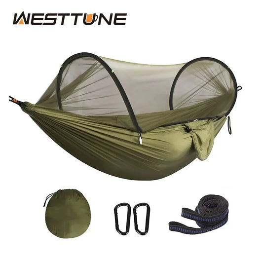 3-in-1 Camping Hängematte mit Moskitonetz