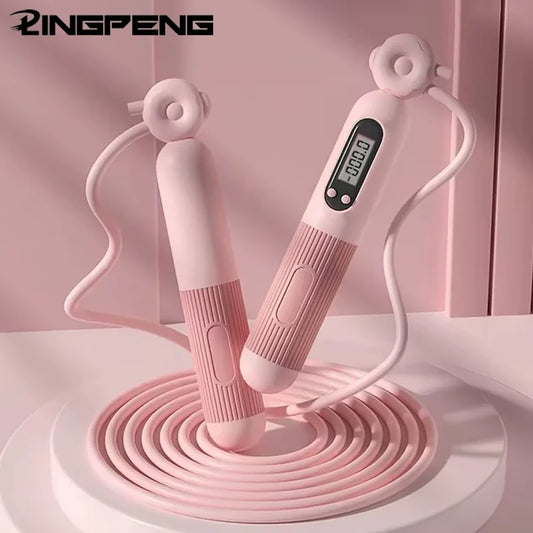 Smartes Springseil mit Zähler – Verstellbares Springseil mit Kalorienzähler für Fitness, Gewichtskontrolle und Ausdauerübungen