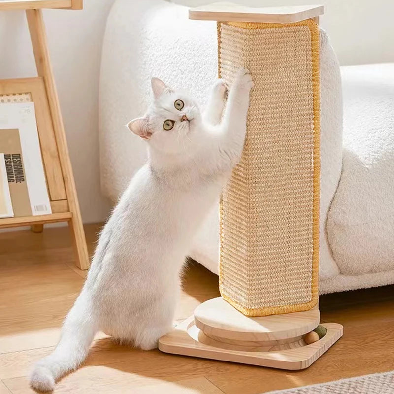 Natürliche Sisal-Kratzmatte für Katzen – Robuste Bodenmatte schützt Möbel & Teppiche vor Kratzspuren