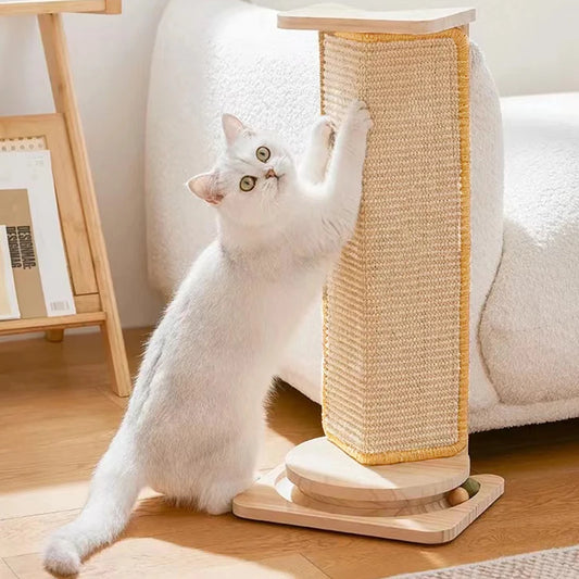 Natürliche Sisal-Kratzmatte für Katzen – Robuste Bodenmatte schützt Möbel & Teppiche vor Kratzspuren