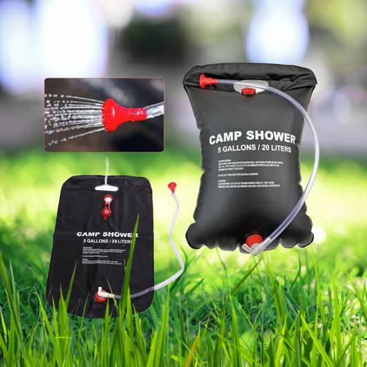 20L Tragbarer Camping-Duschbeutel – Solar-geheizter Wasserbeutel für Outdoor-Abenteuer, Ideal für Reisen, Wandern, BBQ, Radfahren, Strand und Schwimmen